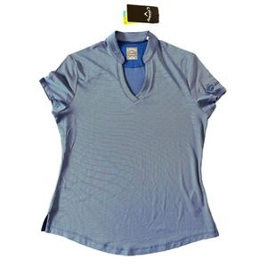 NWT Callaway Women’s Opti-Dry Golf Shirt Size Small Sun Protection Blue
